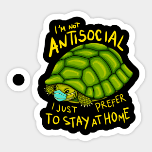 not antisocial Sticker